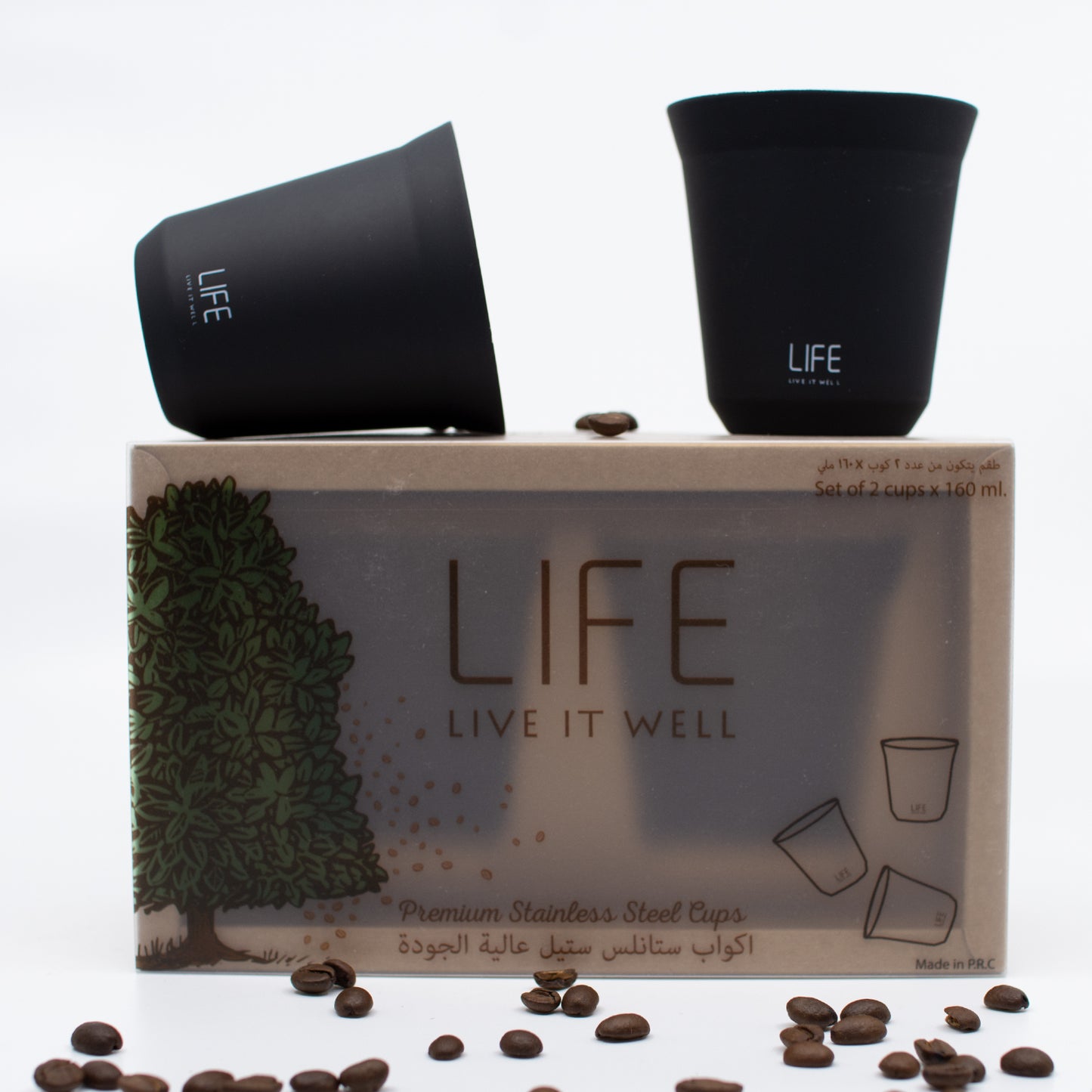 Black Cups – 160 ml - Nmona Store