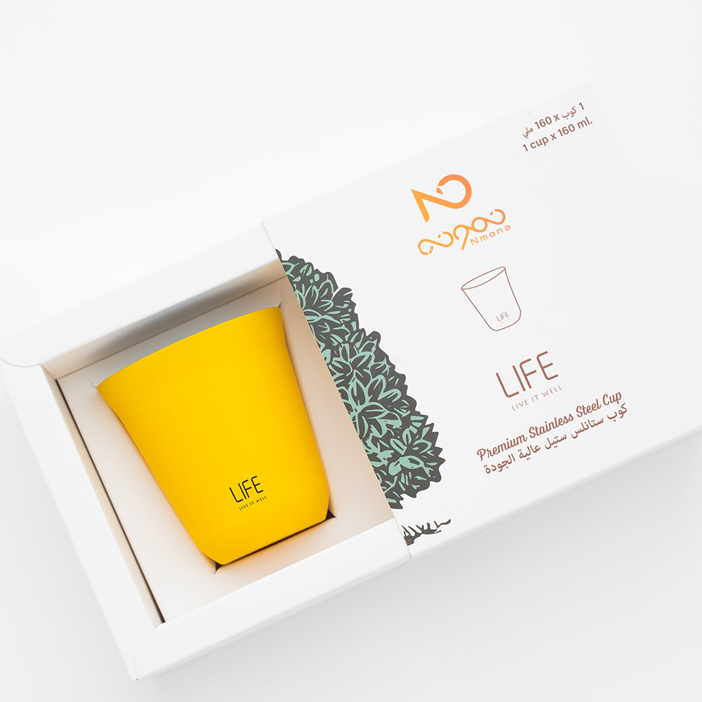 Yellow Cup – 160 ml - Nmona Store
